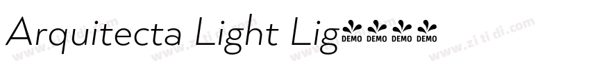 Arquitecta Light Lig字体转换